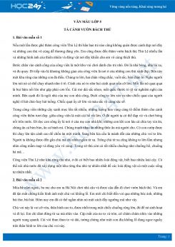 Tả cảnh vườn bách thú - Văn mẫu lớp 5