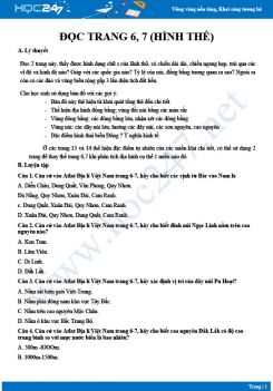 Luyện tập kỹ năng đọc Atlat địa lý Việt Nam trang 6, 7 Địa lý 12