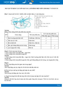 Bài tập về động vật lớp giáp xác, lớp hình nhện môn Sinh học 7 có đáp án