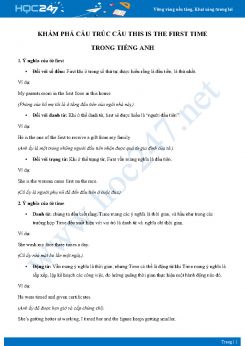 Khám phá cấu trúc câu This is the first time trong Tiếng Anh