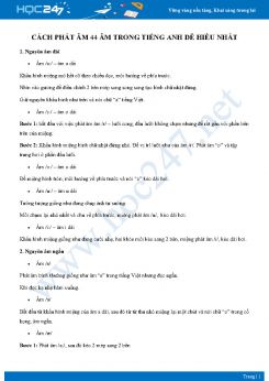 Cách phát âm 44 âm trong Tiếng Anh dễ hiểu nhất