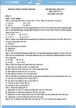 Bộ 5 đề thi giữa HK1 môn Lịch Sử 10 có đáp án năm 2021-2022 Trường THPT Võ Thị Sáu