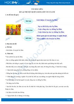 Kể lại truyện Sọ Dừa bằng lời văn của em