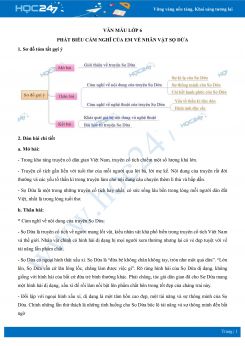 Phát biểu cảm nghĩ của em về nhân vật Sọ Dừa