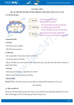 Kể lại truyện Bài học đường đời đầu tiên bằng lời văn của em