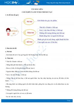 Cảm nghĩ của em về bài thơ Bắt nạt