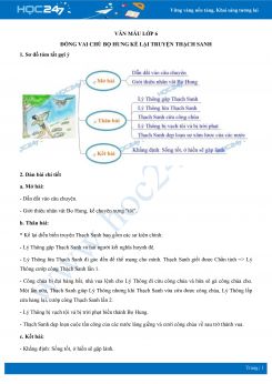 Đóng vai chú Bọ Hung kể lại truyện Thạch Sanh