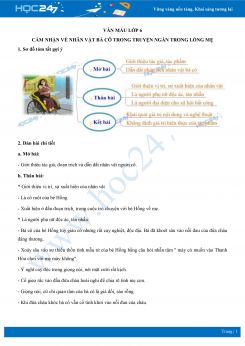 Cảm nhận về nhân vật bà cô trong truyện ngắn Trong lòng mẹ