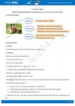 Phân tích bài thơ Con chào mào của tác giả Mai Văn Phấn