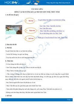 Đóng vai Mị Nương kể lại truyện Sơn Tinh, Thủy Tinh