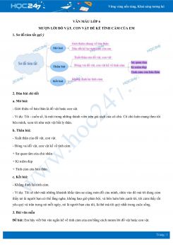 Mượn lời đồ vật, con vật để kể tình cảm của em