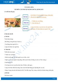 Kể diễn cảm truyện Bánh chưng, bánh giầy