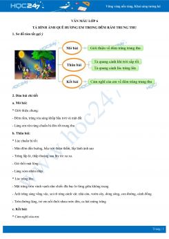 Tả hình ảnh quê hương em trong đêm rằm trung thu