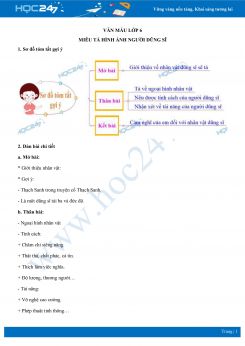 Miêu tả hình ảnh người dũng sĩ