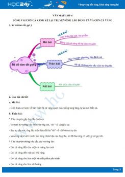 Đóng vai con cá vàng kể lại truyện Ông lão đánh cá và con cá vàng