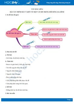 Bài văn trình bày ý kiến về một vấn đề trong đời sống gia đình