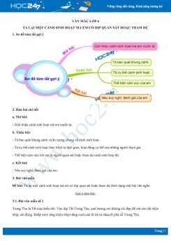 Tả lại một cảnh sinh hoạt mà em có dịp quan sát hoặc tham dự