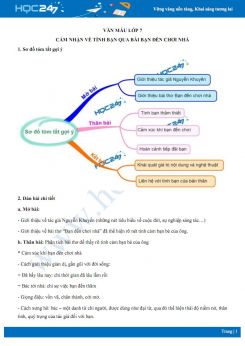 Cảm nhận về tình bạn qua bài Bạn đến chơi nhà