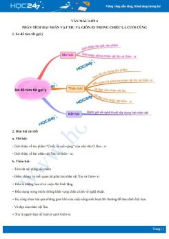 Phân tích hai nhân vật Xiu và Giôn-xi trong Chiếc lá cuối cùng