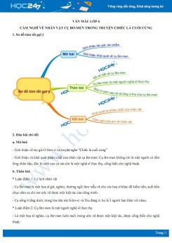 Cảm nghĩ về nhân vật cụ Bơ-men trong truyện Chiếc lá cuối cùng