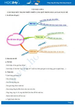 Cảm nhận bức tranh thiên nhiên làng quê trong bài Lao xao ngày hè