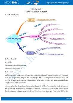 Kể về người bạn mới quen