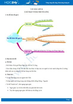 Cảm nhận về bài thơ Tỏ lòng