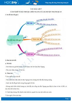 Cảm nghĩ về bài thơ Qua Đèo Ngang của Bà Huyện Thanh Quan