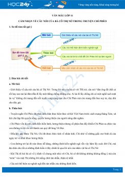 Cảm nhận về câu nói của bà cô Thị Nở trong truyện Chí Phèo