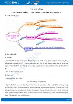 Cảm nhận về nhân vật Tiểu Thanh trong Đọc Tiểu Thanh kí