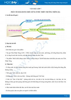 Phân tích bài Buổi chiều đứng ở phủ Thiên Trường trông ra