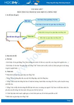 Phân tích tác phẩm Sự giàu đẹp của Tiếng Việt