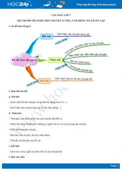 Kể cho bố mẹ nghe một chuyện lí thú, cảm động