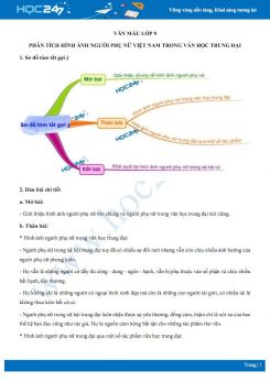 Phân tích hình ảnh người phụ nữ Việt Nam trong văn học trung đại