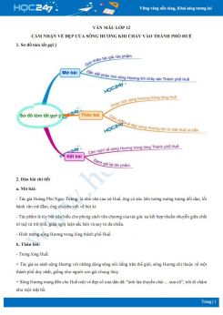 Cảm nhận vẻ đẹp của sông Hương khi chảy vào Thành phố Huế