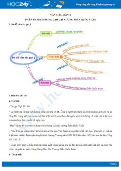 Phân tích bài Hưng Đạo Đại Vương Trần Quốc Tuấn