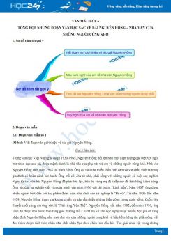 Tổng hợp những đoạn văn đặc sắc về bài Nguyên Hồng - nhà văn của những người cùng khổ