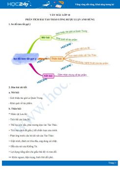 Phân tích bài Tào Tháo uống rượu luận anh hùng