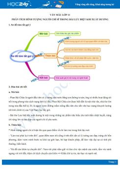 Phân tích hình tượng người chí sĩ trong bài Lưu biệt khi xuất dương