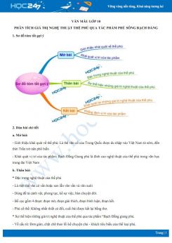 Phân tích giá trị nghệ thuật thể phú qua tác phẩm Phú sông Bạch Đằng