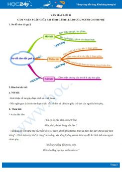 Cảm nhận 8 câu giữa bài Tình cảnh lẻ loi của người chinh phụ