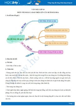 Phân tích bài ca dao Trèo lên cây bưởi hái hoa