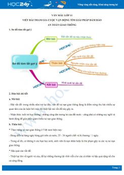 Viết bài tham gia cuộc vận động tìm giải pháp đảm bảo an toàn giao thông