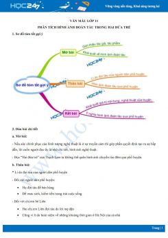 Phân tích hình ảnh đoàn tàu trong Hai đứa trẻ