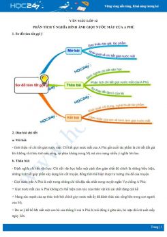 Phân tích ý nghĩa hình ảnh giọt nước mắt của A Phủ