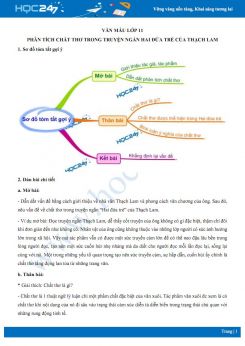 Phân tích chất thơ trong truyện ngắn Hai đứa trẻ của Thạch Lam