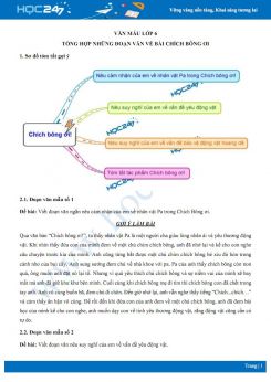 Tổng hợp những đoạn văn về bài Chích bông ơi