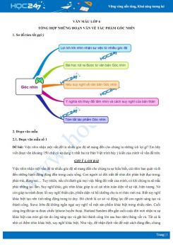 Tổng hợp những đoạn văn về tác phẩm Góc nhìn
