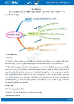 So sánh bức tranh thiên nhiên trong Vội vàng và Đây thôn Vĩ Dạ