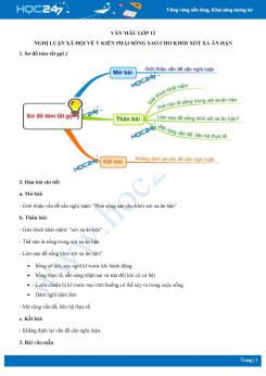 Nghị luận xã hội về ý kiến Phải sống sao cho khỏi xót xa ân hận
